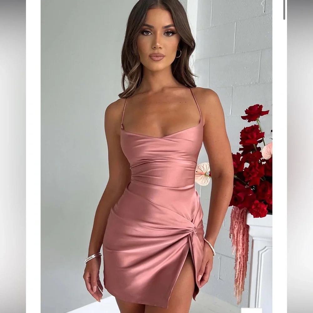 Babyboo MAE MINI DRESS - PINK - Picture 2 of 7